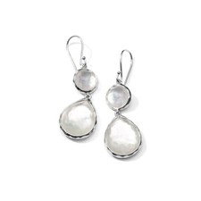IPPOLITA Rock Candy Snowman Drop Earrings Sterling Silver Mother of Pearl