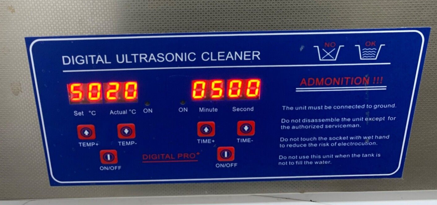 PS80A 22L Digital Ultrasonic Cleaner + Basket Stainless Steel Cleaning