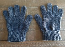 Black One Size Woven Gloves 95 acrylic 5 spandex Unisex Men Women Boys Girls