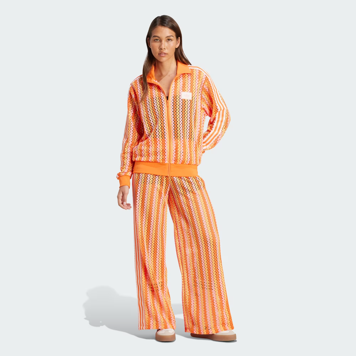 adidas Originals Summer Glow Crochet Firebird Track Top KC0748 | eBay