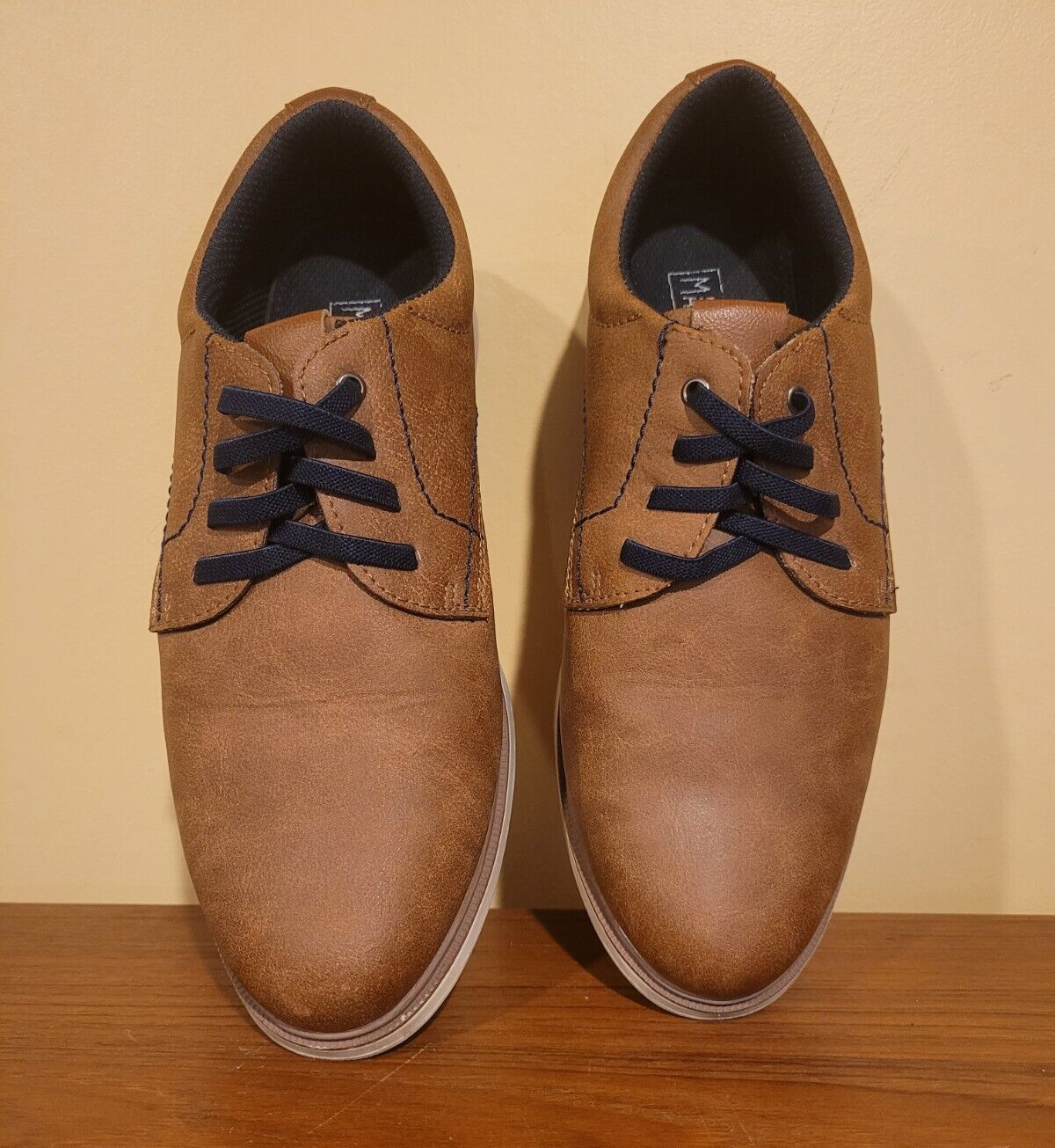 SAOLA Scarpe Oxford Max & Jake Owen da ragazzo taglia 6M marrone castagno