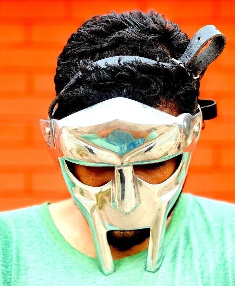MF DOOM マスク　金属と革製 MF DOOM Mask Mad-villain Mild Steel Face Armour Medieval