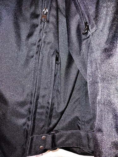 Street and Steel Armored Black Motorcycle Jacket Men’s Size Large Lined EUC LN - Bild 8 von 16