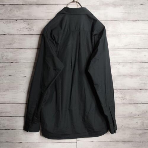 Camicia taglia 2 Yohji Yamamoto Pour Homme ricamo floreale colletto aperto nera Giappone - Foto 6 di 9