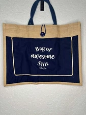 Bag of Awesome Funny Tote Bag Novelty Reusable Shopping Grocery Beach