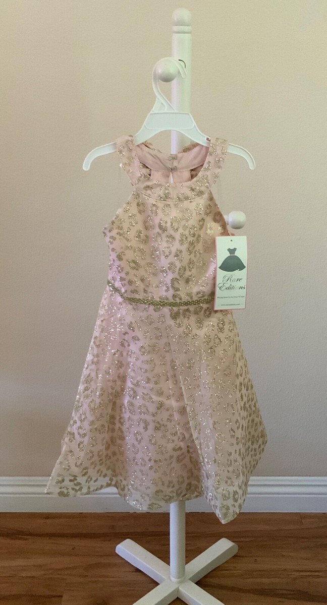 rare editions birthday dress Rare Editions Size 7 Sleeveless Pink Party Dress Royal Occasion Girls Gold  Pink
