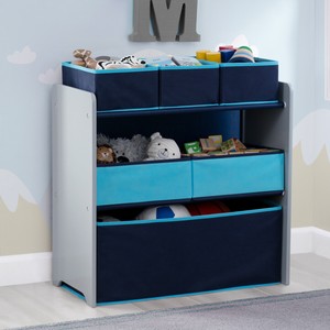 grey toy organizer