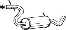 150 CV SILENZIATORE CENTRALE PER AUDI A3 Sportback 8PA 2.0 FSI KW 110 CV 150