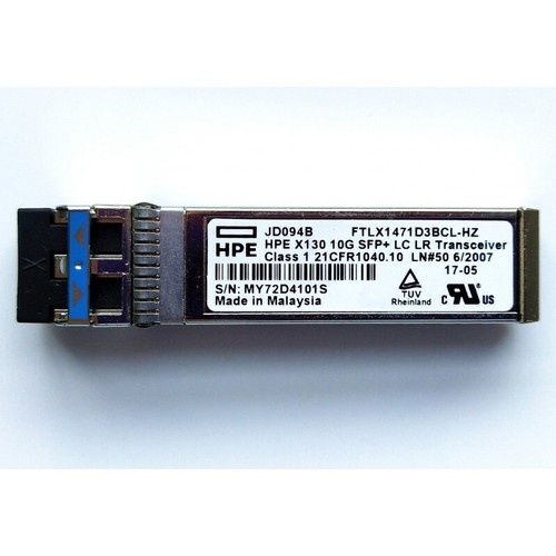 New and Sealed HPE JD094B HP X130 10G SFP+ LC LR Transceiver Module