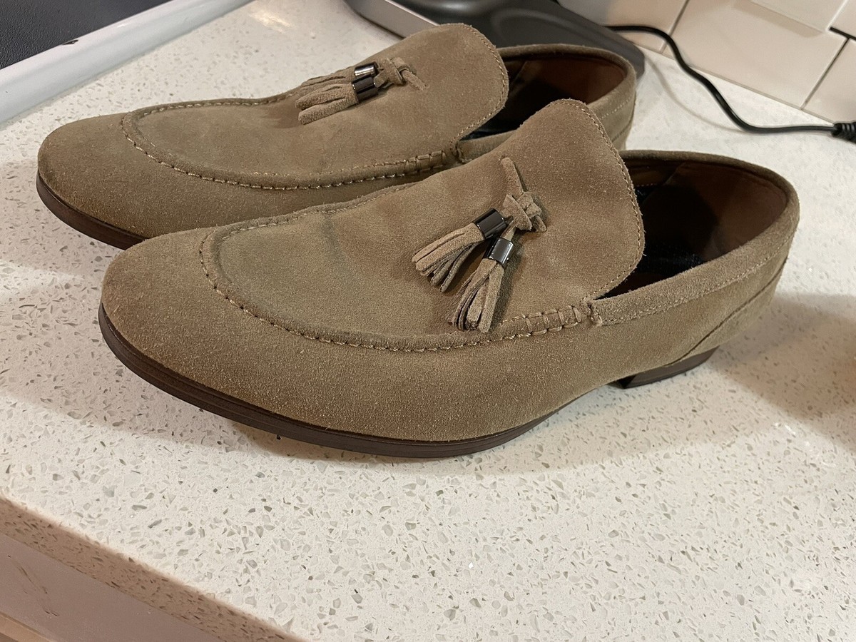 Kingston Loafers Mens Tan Leather Square Toe Slip On Made in Spain 41 Shoes Square Toe Slip On Loafers in Tan by Anatomic Shoes main image 3