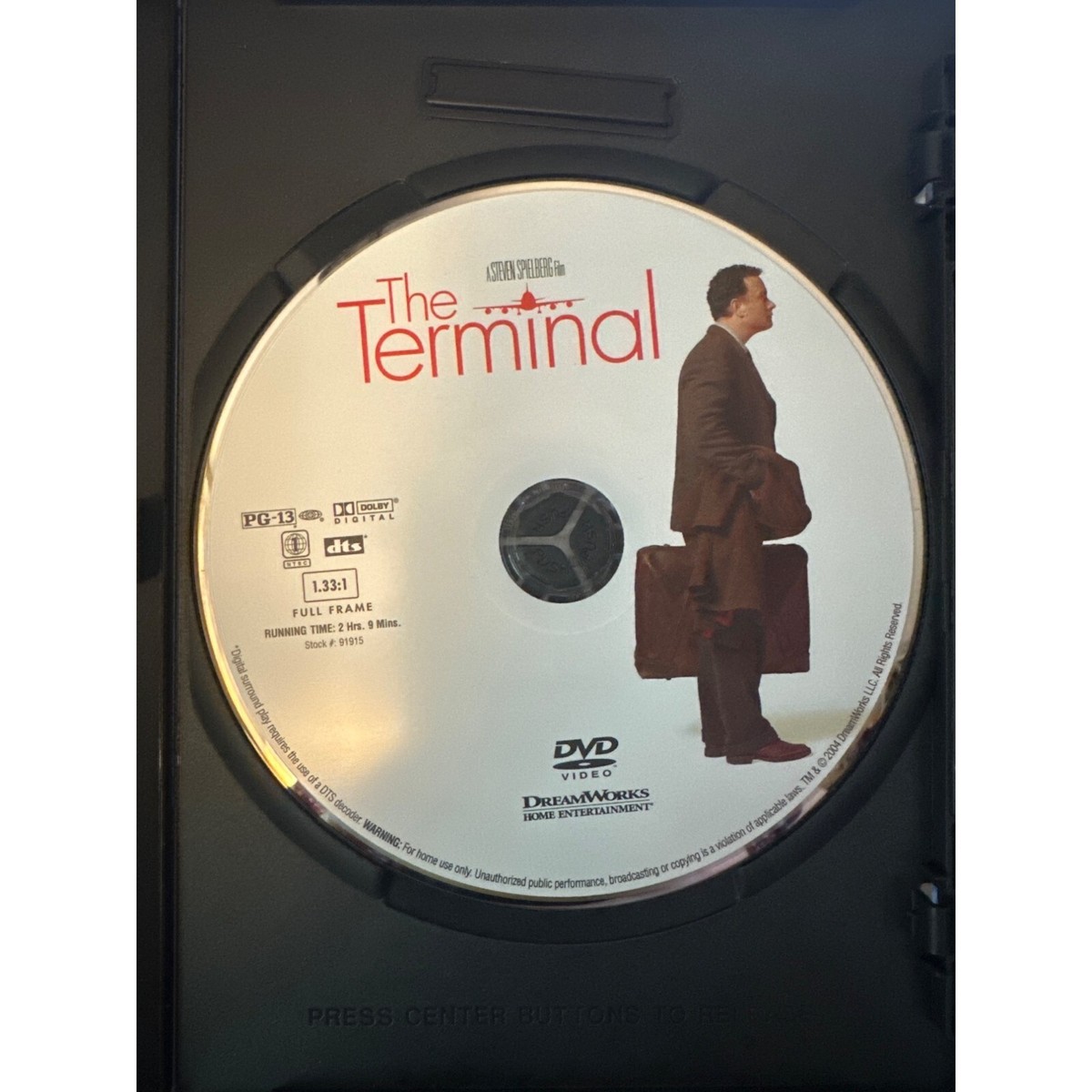 The Terminal DVD Movie Tom Hanks Catherine Zeta Jones Comedy