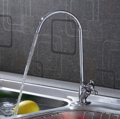 1/4'' Reverse Osmosis Chrome Plated Kitchen  Drinking Water Filter Faucet US