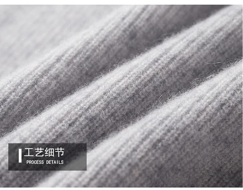 Cardigan uomo puro cashmere con cappuccio autunno maglia giacca maglione spesso tempo libero - Foto 15 di 27