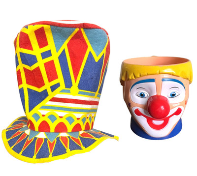 2 RINGLING BROTHERS HATS - Barnum Bailey - Greatest Show On Earth + 1 Clown Cup