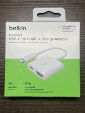 Belkin Connect USB C to HDMI  Charge Adapter for iPhone 16 17 15 macbook ipad