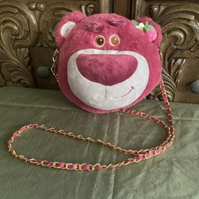 TOY STORY LOTSO BEAR Bag Soft Plush PURSE Zippered CROSS-BODY SHOULDER BAG
