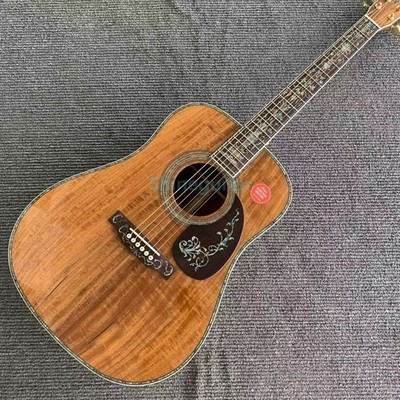 D45S Acoustic-Electric Guitar Abalone Inlay KOA Body Fishman 301 Bone Nut Gloss
