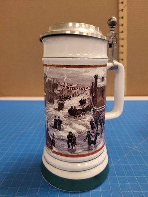 Coors Winterfest Beer Stein 1993 Limited Edition Collectible Barware Mug Stein