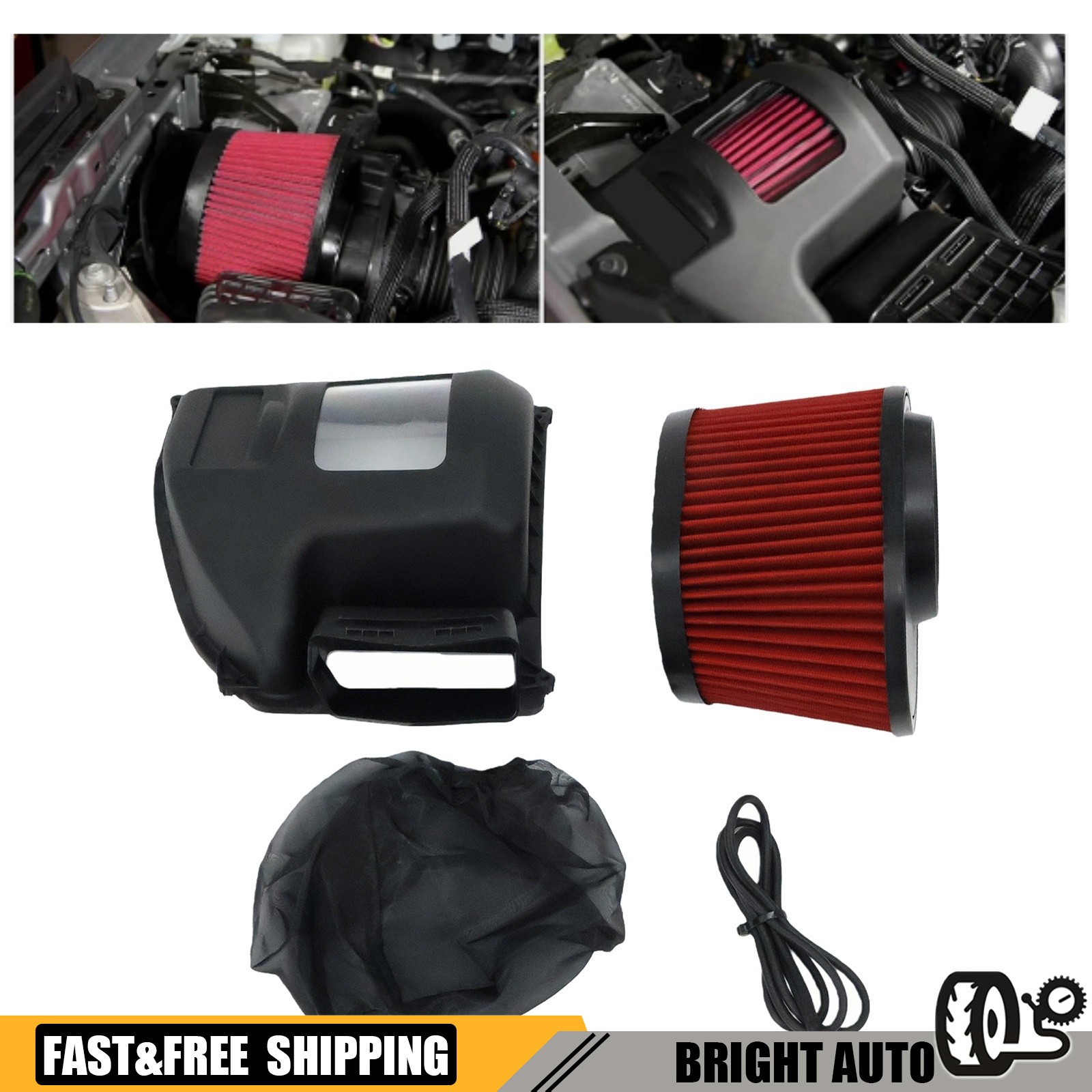 Fit for 2021-24 Ford Bronco 422233 Engine Cold Air Intake Induction System Kit