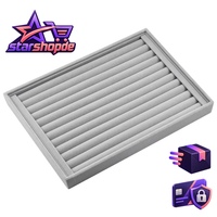 Schmucktablett Samt Ohrringbox Aufbewahrung Schmuckkasten Organizer 35X24X3Cm