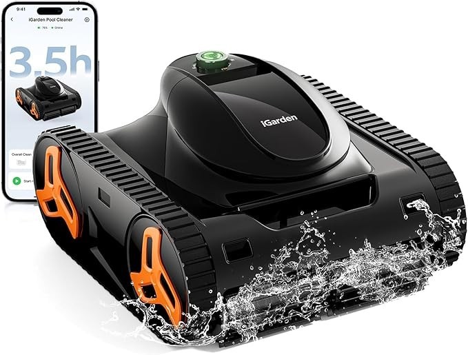 iGarden KN Series  3.5H Runtime Robotic Pool Vacuum Cleaner for In Ground Pool