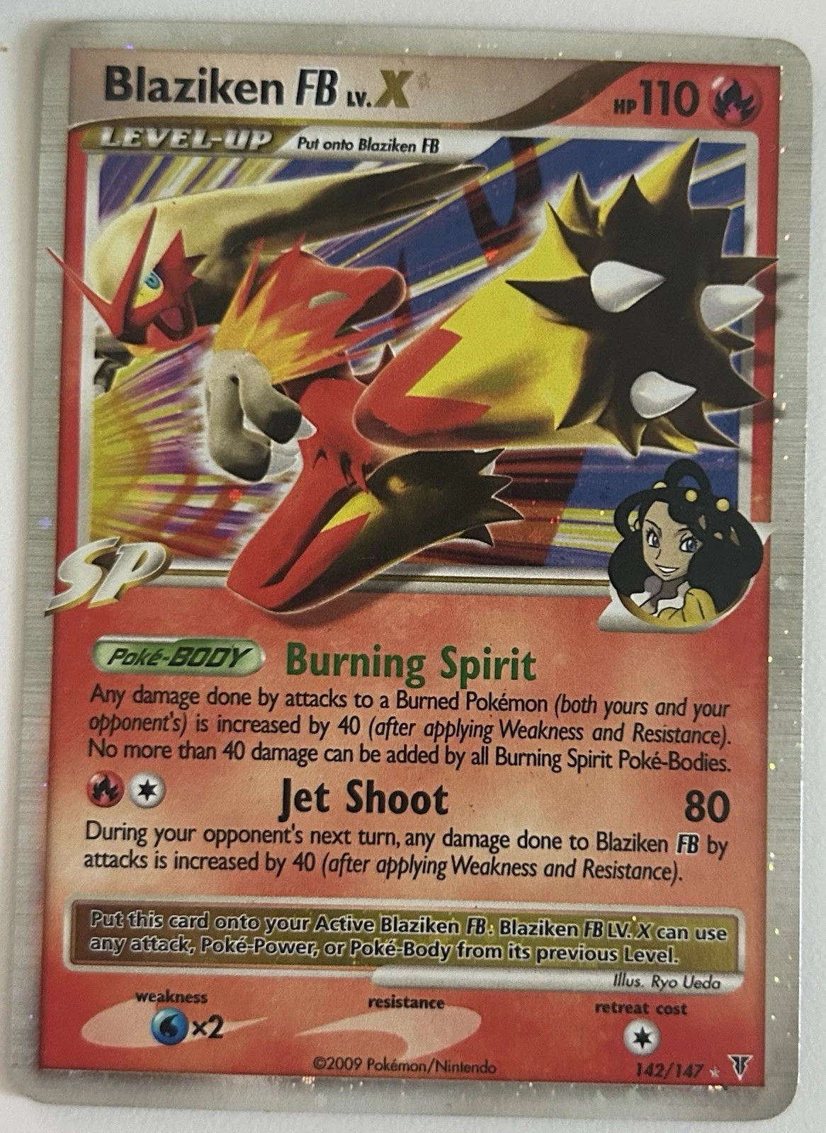 Blaziken FB LV. X Holo - Supreme Victors - LP 142/147 Rare - Pokemon TCG