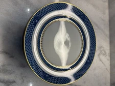 Mottahedeh Indigo Wave 11in Plates - Set Of 4