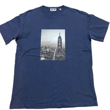 KITH Empire State Building T-Shirt Navy Men’s Short Sleeve Cotton
