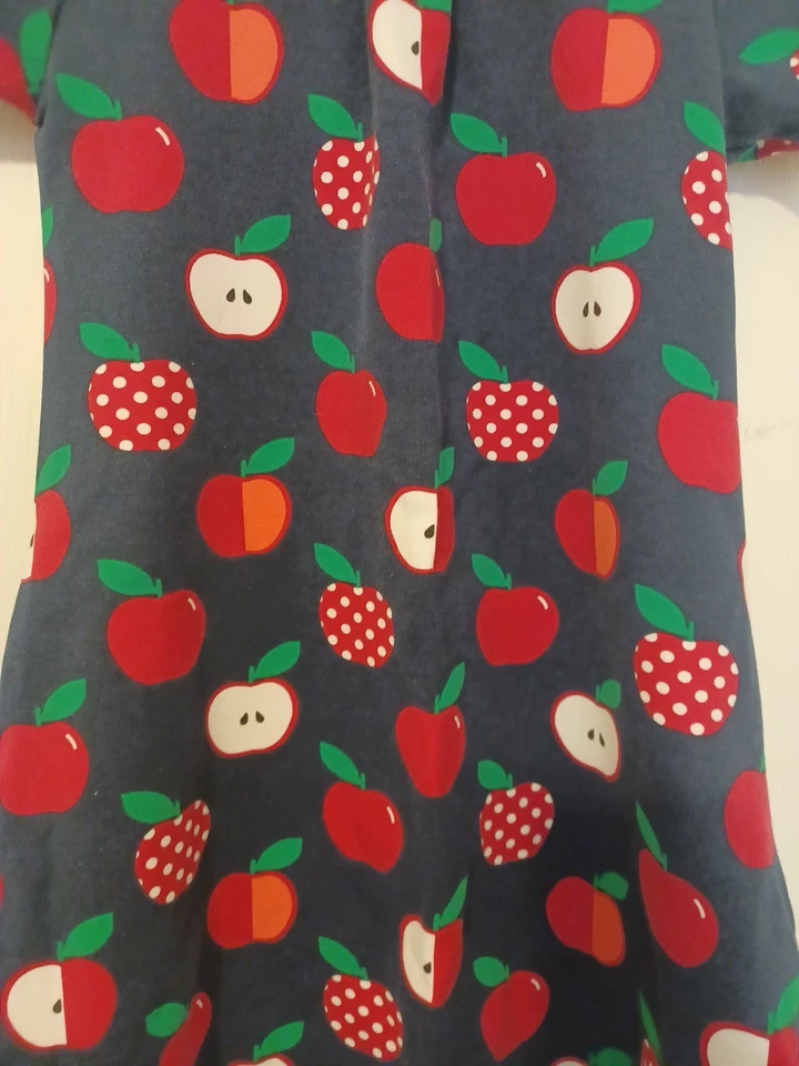 Vestido Gymboree Niñas Apple Ponte Cabeza de Clase Azul Talla 7 Otoño  Foto 3 de 4