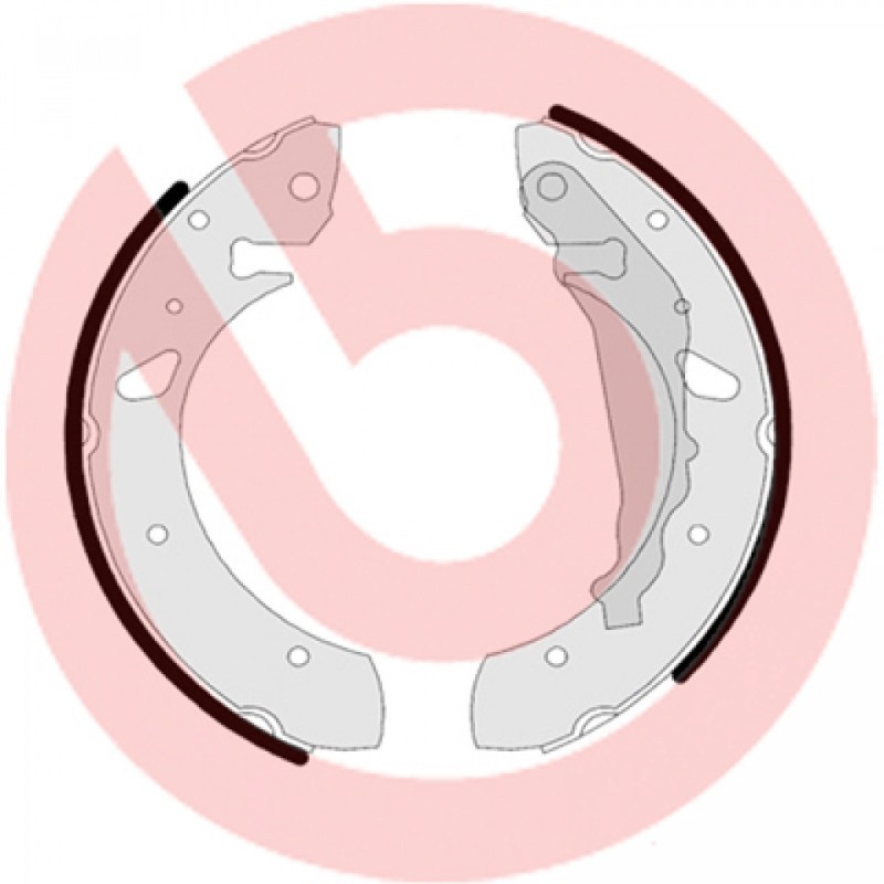 BREMBO S 83 507 Brake Shoe Set Rear for Toyota Avensis