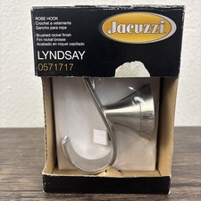 New Jacuzzi Lyndsay Bathroom Robe Hook - Brushed Nickel - Discontinued, HTF NIB
