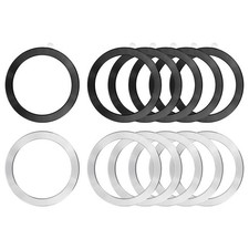 Anneau magnétique universel 6 pièces pour stickers noir/argent