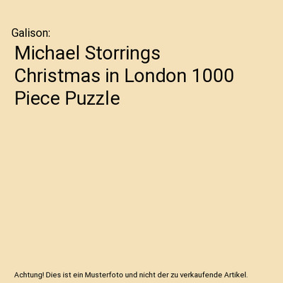 Michael Storrings Christmas in London 1000 Piece Puzzle, Galison