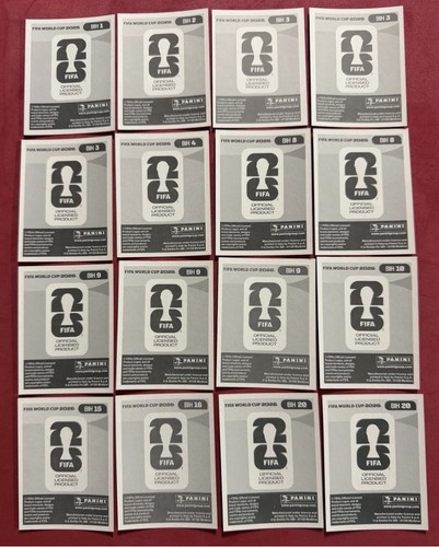 2026 Panini FIFA WC Gold Crumple Austria 17 Sticker & Bosnia 16 Sticker Lot - Picture 4 of 4