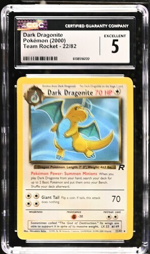 Dark Dragonite (Unlimited) graded CGC 5 for sale on eBay