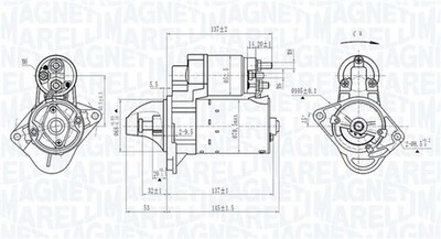 MAGNETI MARELLI Anlasser Starter 063725395010 12V für OPEL VECTRA J89 KADETT CC