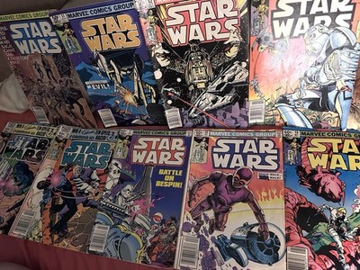 Marvel Comic Group Star Wars Comics 9pc Lot. # s 50-53, 55-59. Used. See Details