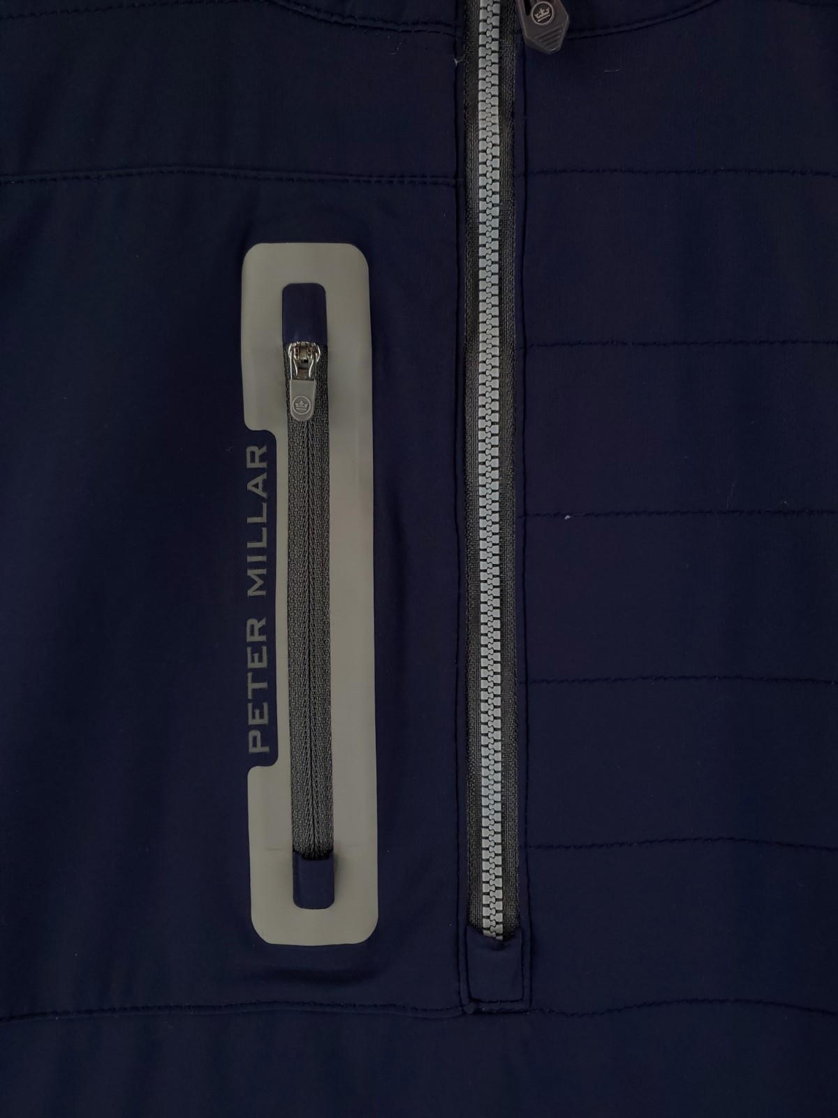 Peter Millar 1/4 Zip Hyperlite Weld Pullover Blue… - image 3