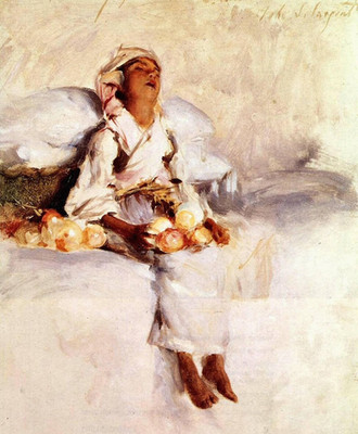 John Singer Sargent The Little Fruit Seller Canvas Print 8x10 Giclee Wall Art