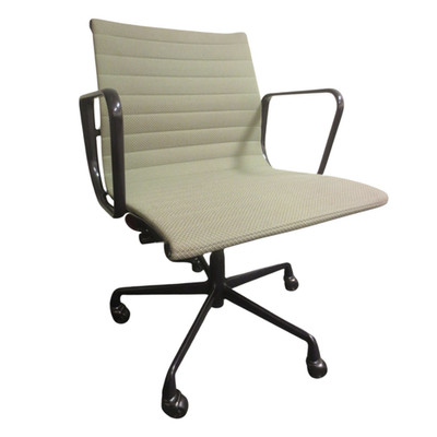 Herman Miller Eames Management Chair with Black Frame and Sage Fabric