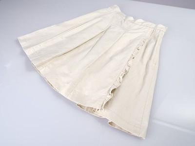 familiar Pleated Ruffle Skirt Cream Size 7 8 Kawaii Preppy Princess Japan Y2K