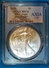 2025 U.S. SILVER AMERICAN EAGLE - KM#273 - AXIA LTD - 2312 OF 9987 - PCGS - MS70