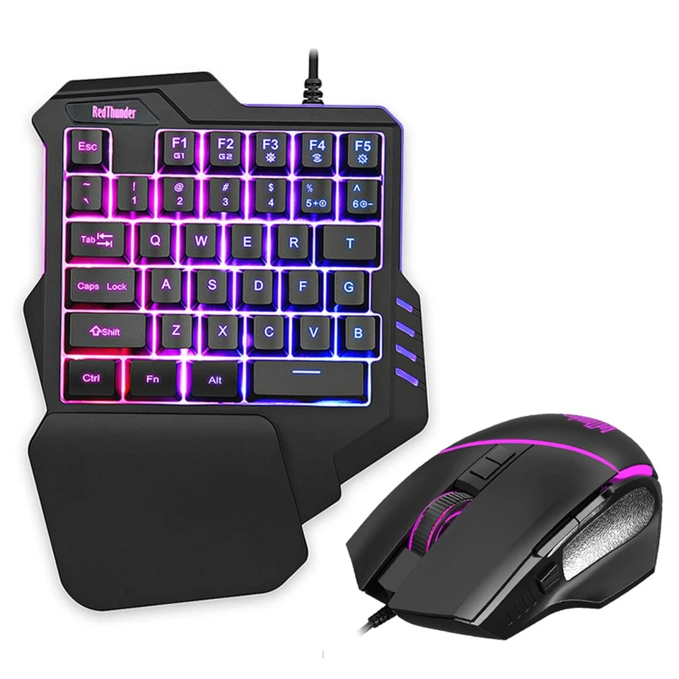 RGB-Beleuchtete Gaming-Tastatur | 35 Tasten | 6400 DPI Maus
