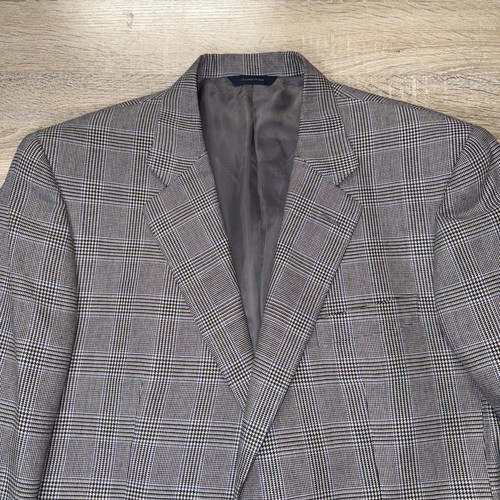 Traje Brooks Brothers de vellón dorado italiano pata de gallo seda cachemir para hombre 45R - Imagen 2 de 10