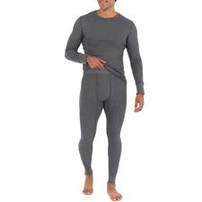Men's Recycled Waffle Thermal Underwear Set (Top and Bottom)Medium
