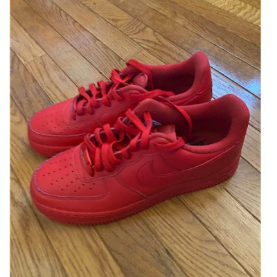 nike air force triple red release date Nike Air Force Triple Red Low Top Sneakers CW6999-600 University Red 2021  194274696004|