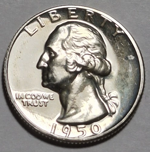 1950 Gem Proof Washington Quarter.