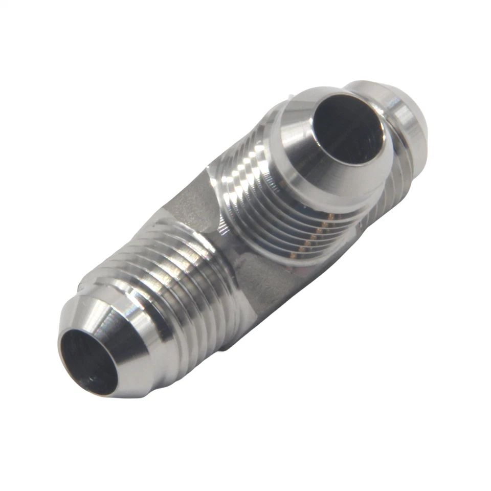 3/8" Male JIC 3 Way T Shaped Equal Tee Coupling Stainless Steel 304 - Image 3 of 4