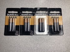 4 PACKS OF DURACELL AAAA Pack of 2 Batteries NEW - EXP 2025