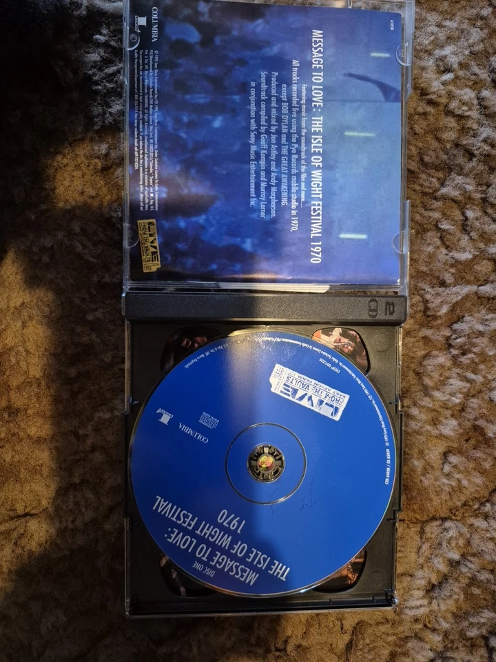 MESSAGE TO LOVE The Isle of Wight Festival 1970 2 x CD WHO Jethro Tull Tiny Tim Foto 3 de 4